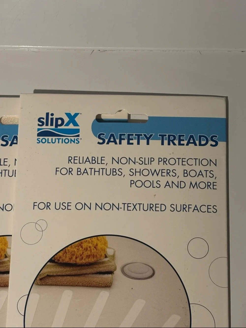 4 Packs of SlipX White Clear Non-Slip Safety Treads - Pack of 8 each